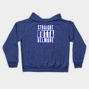 Canterbury Bulldogs - STRAIGHT OUTTA BELMORE Kids Hoodie